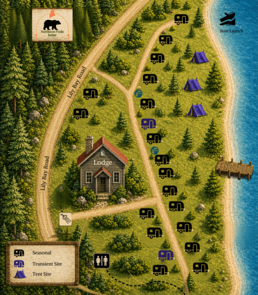 Northern Pride Campground Map