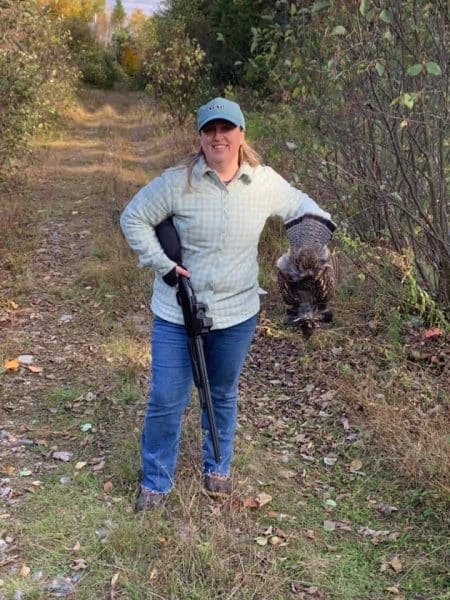 Woman Partridge hunting